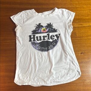 Hurley White Short Sleeve Graphic Tee